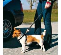 Trixie Ceinture de sécurité pour Chiens - Harnais pour Voiture Mousqueton Rotatif réglable 45-70 cm/30 mm Noir
