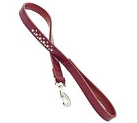Laisse courte en cuir avec clous Ferribiella