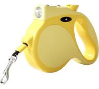Laisse Courte For Chien, Dragonne De Sécurité For Laisse Rétractable For Chien, Conception Réfléchissante Et Poignée Rembourrée Souple Réglable, Couche De Sécurité Supplémentaire For Poussette(Yellow)