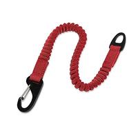 Laisse courte pour chien, laisse courte pour chien - Laisse en nylon - Rallonge rétractable dans le tampon élastique élastique - Rouge