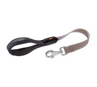Laisse Courte pour Chiens EVOLUTION GM25/55, Hypoallergénique, Lavable, Poignée rembourrée, Taupe