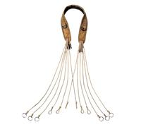 Laisse de Chasse pour Oiseaux Aquatiques, Corde de paracorde | Design avec 12 Anneaux, Support pour oies, dindes, écureuils, Canards Sauvages et Accessoires