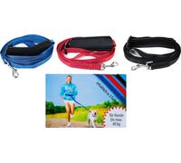 Laisse de chien jogging laisse de chien walking laisse de vélo max.40kg laisse ventrale, couleur:bleu