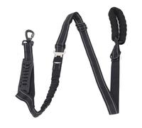 Laisse de Chien Tactique Lourd, Laisse de Chiens en Nylon réfléchissant avec Adaptateur de sécurité Automobile pour Les Voyages en Voiture et la Marche en Plein air