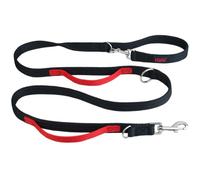 Laisse de contrôle HALTI, Noir, 2m, 2 poignées conçues pour vous aider a éduquer et promener votre chien, Rembourrée, Laisse de Dressage de Chien à Double Extrémité pour chiens et chiots