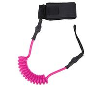 Laisse de corde de pied élastique en TPU Durable, sangle de cheville extensible pour planche à pagaie, planche de surf, accessoires de Sports aquatiques (Noyau blanc rose rouge)