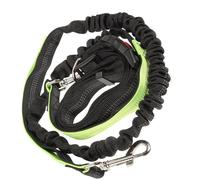 Laisse de Course sans Mains pour Chien, Réglable, Polyester | Bande Ajustable 65 à 120cm, Corde 125 à 180cm, Coutures Réfléchissantes pour Garçon et Filles