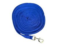Laisse de dressage pour cheval et grand chien - Longueur : 8 m - Bleu roi