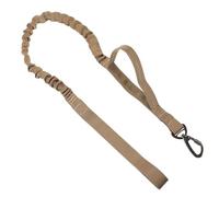 Laisse de Dressage pour Chien Élastique Réglable en Nylon Kaki | Prise Confortable, Dégagement Rapide, Longue Sangle, pour Entraînement et Promenade Quotidienne