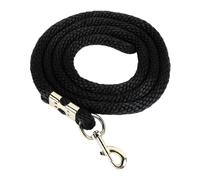 Laisse de Longe pour Cheval avec Mousqueton, Corde d’entraînement pour Chevaux Ultra résistante à Haute résistance à la Traction, Laisse de Longe en Tissu de 2 mètres pour (Noire)