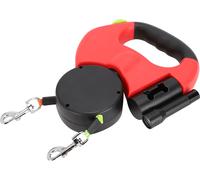 Laisse de marche pour chien, laisse rétractable pour chien, harnais double pour chien, corde de traction LED, produit pour animaux de compagnie
