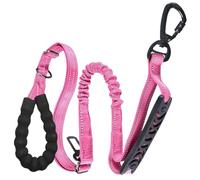 Laisse de marche pour chiens - Laisse d'entraînement anti-traction, poignée souple absorbant les chocs, tracteur réglable, fournitures pour animaux de compagnie pour chiens de grande race