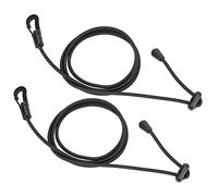 Laisse de pagaie de kayak, 2 pièces laisse de canne à kayak attaches de canne à pêche longe de pagaie accessoires de lanière enroulée extensible pour kayak canoë pêche bateau