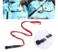 Laisse de pagaie de Kayak haut de gamme, Nylon, avec attache enroulée, canne à pêche, support extensible de sécurité, rames, cordon de sécurité, accessoires