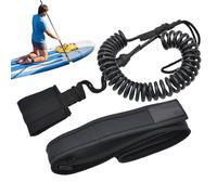 Laisse De Pagaie | Équipement De Surf - Lanière Rétractable D'Attache Avec, Connecteurs À Libération Rapide Et Sangles De Ceinture Pour Pêche, Canoë, Paddle, Tubing, Kayak
