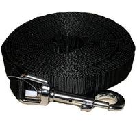 Laisse de pistage Palkar en sangle pour chiens 5 m x 20 mm noir (Laisse de pistage Palkar en sangle pour chiens 5 m x 20 mm noir)
