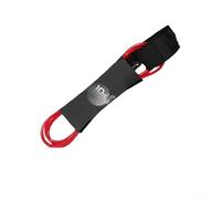 Laisse de planche de surf de 7 mm, accessoire de surf pour planche à pagaie et longboard, manchette souple avec design anti-torsion (3 m, rouge)