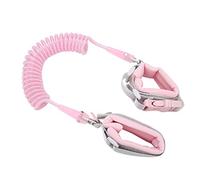 Laisse de sécurité de Marche de 2M pour Bébés et Enfants, Laisse de Poignet Anti-perte avec Serrure à clé de sécurité, Harnais pour Enfants en Bas âge (Rose)