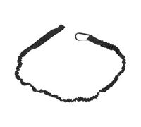 Laisse de Sécurité pour Pagaie de Kayak Réglable, Corde Élastique Noire | Polyester, Boucle D’alpinisme et Anneau, des Nœuds, pour Bateau, Kayak Pêche, Canne