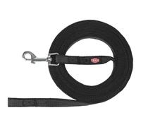 Trixie Laisse à pister caoutchoutée S-M – 15 m/15 mm – Noir