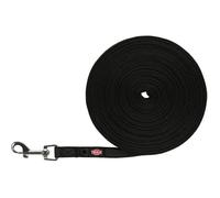Laisse De Suivi Pour Chien - Trixie - 10 M - Caoutchoutée - Boucle Pratique - Noir