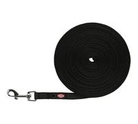Laisse De Suivi Pour Chien - Trixie - 10 M - Caoutchoutée - Boucle Pratique - Noir