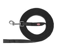 Trixie Laisse à pister caoutchoutée S-M – 15 m/15 mm – Noir