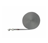 TRIXIE Laisse d'entraînement pour petits chiens, sangle, XS-S : 15m/10mm, très légère, graphite