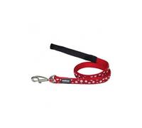 - laisse design pour chien - rouge pois blancs - l