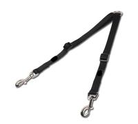 Laisse Double Laisse Double en Nylon for coupleur de Deux Chiens | Animal de compagnie sans enchevêtrement for les grands et les petits for l'entraînement et la course à pied(Black,L 45-68cm)