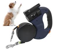 Laisse Double pour Chien - 26 x 18 cm de Long pour Chiens | Ne Tire Pas avec lumière LED | Anti-Traction pour Le Jogging, l'entraînement, la Promenade, Les Animaux domestiques pour Petites et