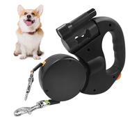 Laisse double pour chien - Double laisse 26x18 cm, cordon en nylon avec boîtier en ABS, laisses rétractables réglables avec frein à un bouton | Équipement de marche pour animaux dome