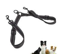 Laisse Double pour Chien, Laisse réfléchissante pour Deux Chiens, Séparateur de Dressage Réglable pivotante à 360 ° sans enchevêtrement pour Petits Moyens et Grands Chiens