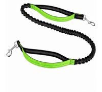 Laisse Double pour Chiens (1,6-2,2 m), Laisse élastique 3-en-1, Laisse Mains Libres pour Le Jogging, la randonnée et Les Voyages, pour Races de Taille Moyenne