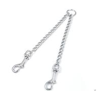 Laisse double pour chiens - QIEDOVIEY - 4.0MM - 70CM - Métal - Multi-positions