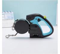 Laisse double rétractable pour 2 chiens avec pivot à 360 degrés, technologie sans enchevêtrement 360, lampe de poche LED, laisses réfléchissantes pour la sécurité, double verrouillage (marron)(Light B