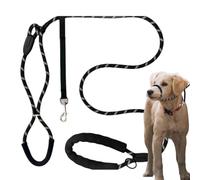 Laisse Douce pour Chien | Longe en Corde pour l'éducation du Chiot et la Course - Laisse de Dressage Anti-Traction,Utilisation : Course à Pied, Jogging, Parc, Sentier, Plage, Maison, Jardin, Quartier