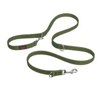 Laisse éducative HALTI - 7 Fonctions Conçues pour Vous Aider a Éduquer et Promener Votre Chien, Laisse de Dressage de Chien à Double Extrémité pour Chiens et Chiots (Taille L, Vert Forêt, 2m)