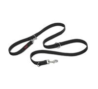 Laisse éducative HALTI - 7 Fonctions Conçues pour vous aider a Éduquer et Promener votre Chien, Rembourrée, Laisse de Dressage de Chien à Double Extrémité pour Chiens et Chiots (Taille S, Noir, 2m)