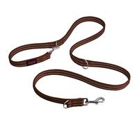 Laisse éducative Halti | Taille S, Brun Noisette, 2m | 7 Fonctions Conçues pour vous aider a Éduquer et Promener votre Chien, Laisse de Dressage pour Chien à Double Attache