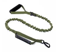 Laisse élastique pour chiens de petite, moyenne et grande taille | Laisse anti-traction avec prise en main confortable (vert)