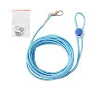 Laisse élastique pour perroquet, contrôle de vol de 2,5 m, corde élastique anti-fuite, avec anneaux de cheville amovibles, réglable pour perroquet