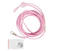 Laisse élastique pour perroquet, contrôle du vol de 2,5 m, corde élastique anti-fugue avec anneaux de cheville amovibles