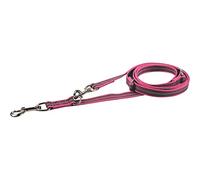 Laisse en Caoutchouc réglable sur 3 Positions - Rose - 230 cm (2,3 m)