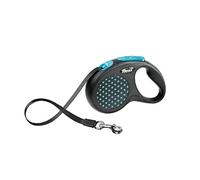 LAISSE ENROULEUR FLEXI DESIGN M/L BLEU 5 METRES