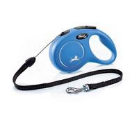FLEXI New Classic Laisse avec Cordon pour Chien Bleu 8 m Taille S