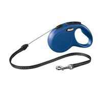LAISSE ENROULEUR FLEXI NEW CLASSIC S CORDE BLEU 5 METRES 12KG MAX