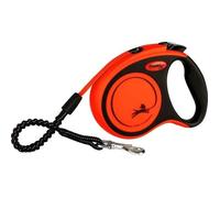 Laisse enrouleur pour chien TRIXIE flexi XTREME - Taille S - 5m - Noir et orange
