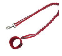 Laisse et harnais de jogging pour chien Nobby Pet Elastic Rouge 80/120 cm