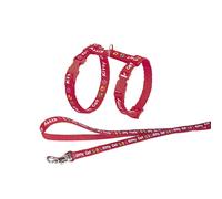 Laisse et harnais pour chat Nobby Pet Kitty Cat Rouge TU
